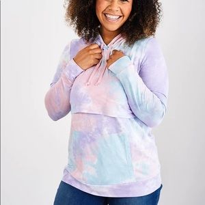 Latched Mama Tie Dye Pastel Nursing Hoodie